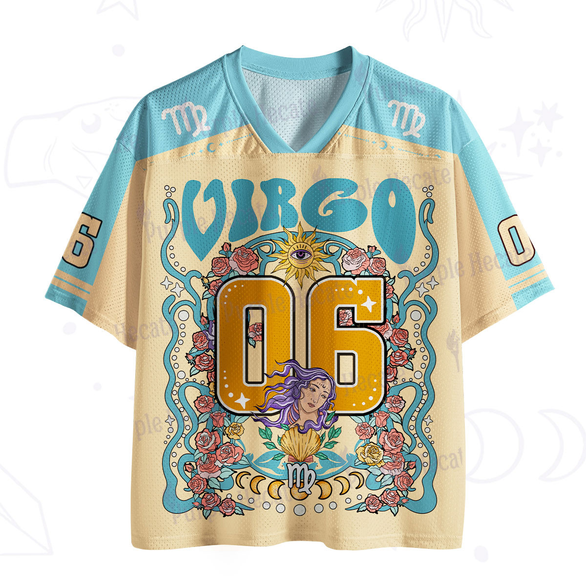 Purplehecate Virgo Spirit Zodiac Mesh Jersey
