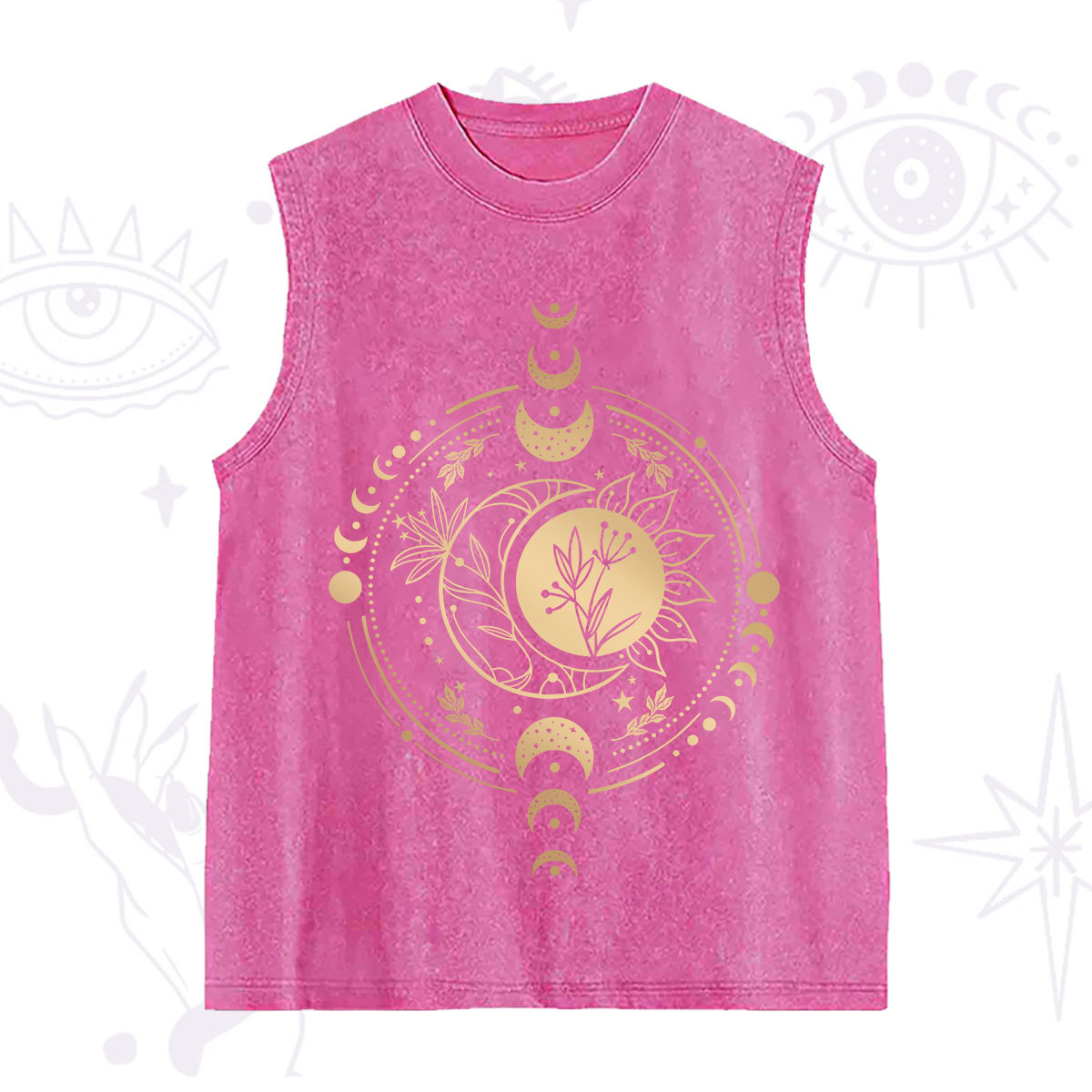 Purplehecate Mystic Moon And Sun Washed Tank