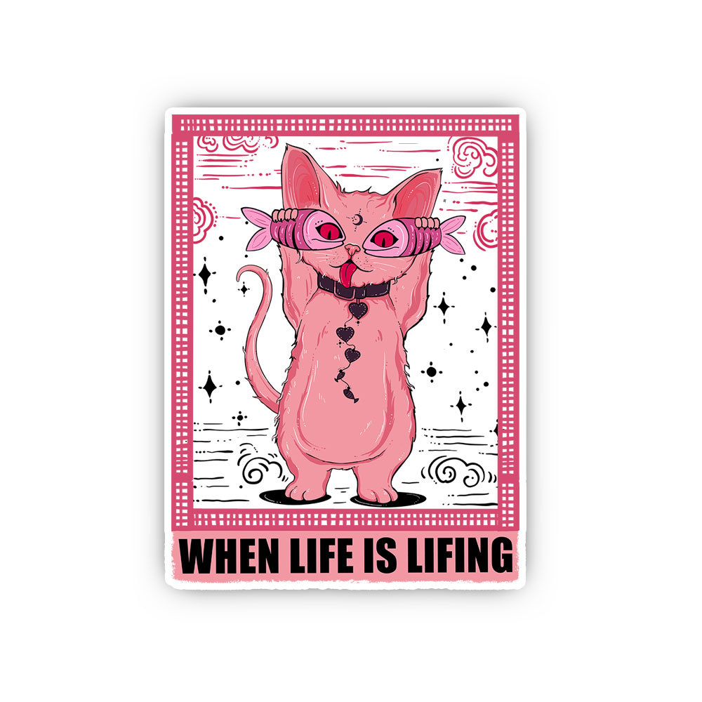 Purplehecate When Life Is Lifting Sticker