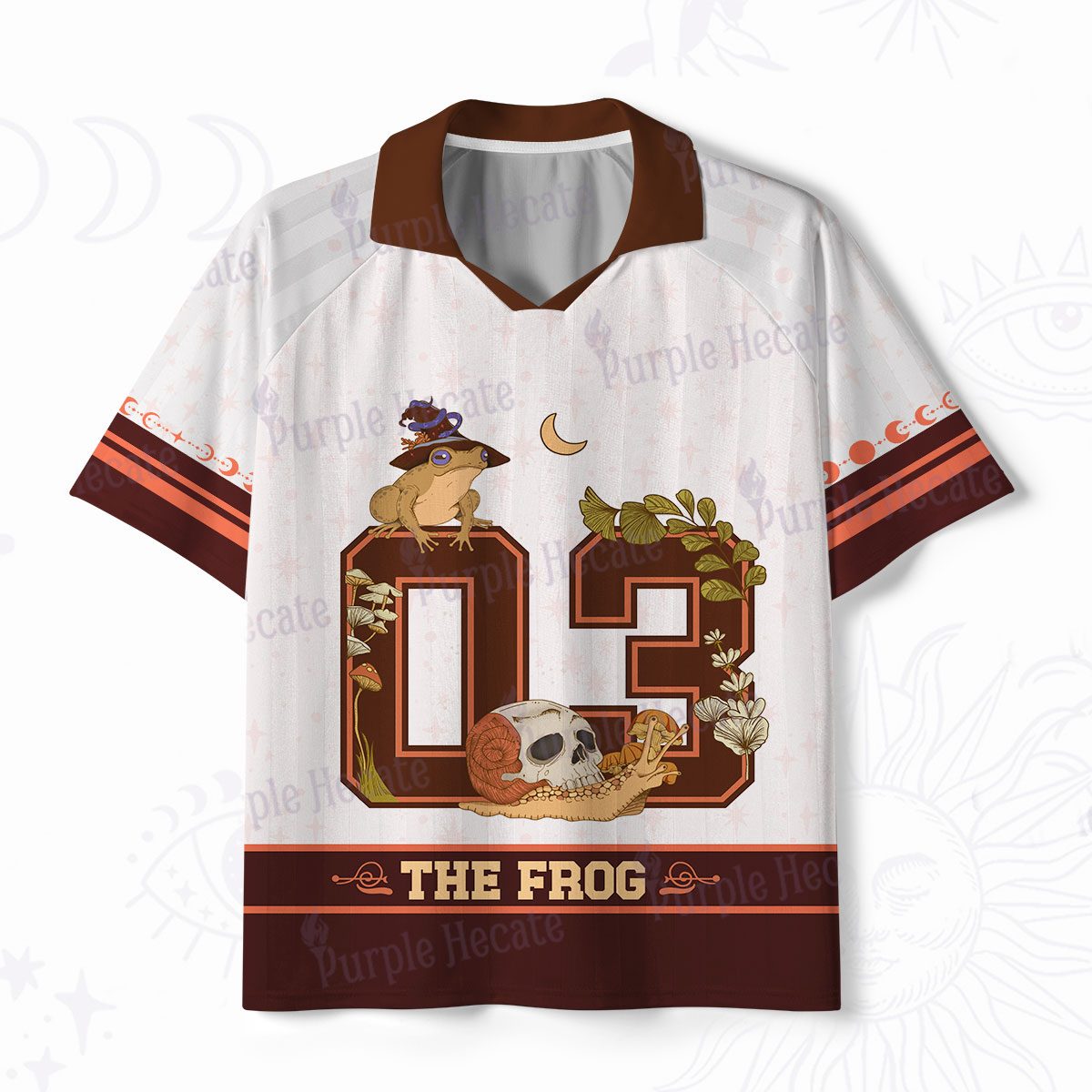 Purplehecate The Frog Polo Collar Unisex Jersey