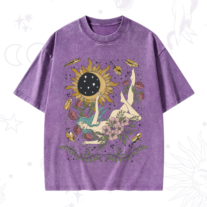 Purplehecate My Girl Your Day Will Come Washed T-Shirt