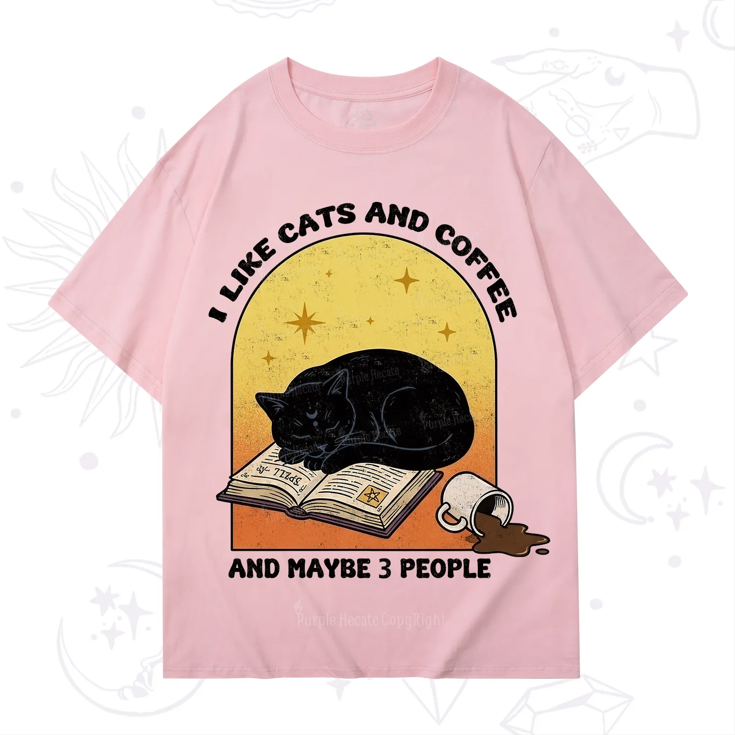 Purplehecate I Like Cats And Coffee T-Shirt