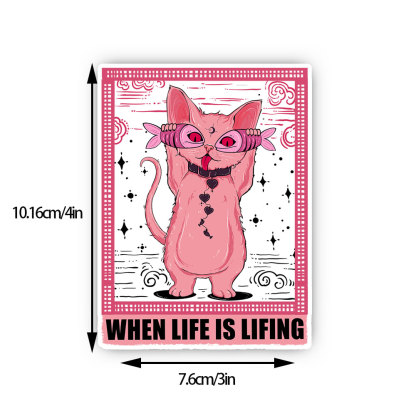 Purplehecate When Life Is Lifting Sticker