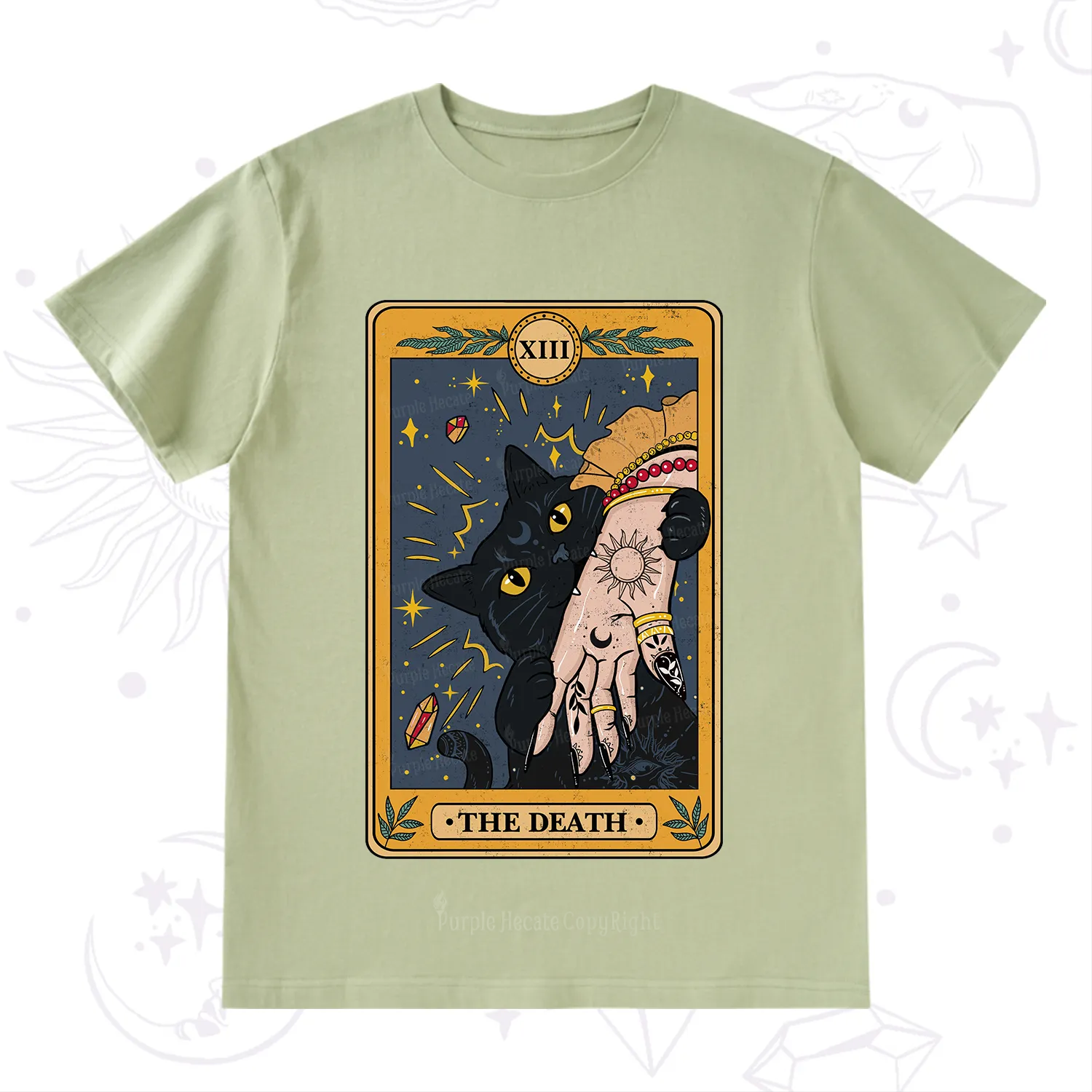 Purplehecate The Death Tarot Card T-Shirt