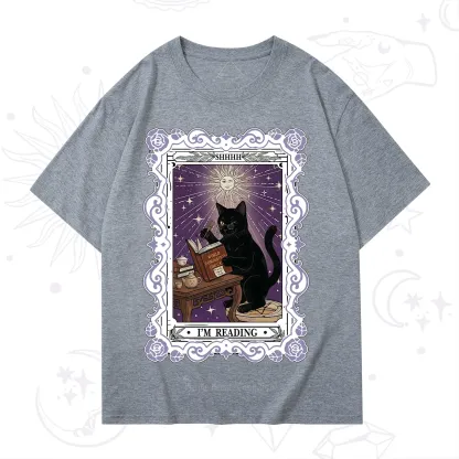 Purplehecate The Reading Cat Tarot T-Shirt