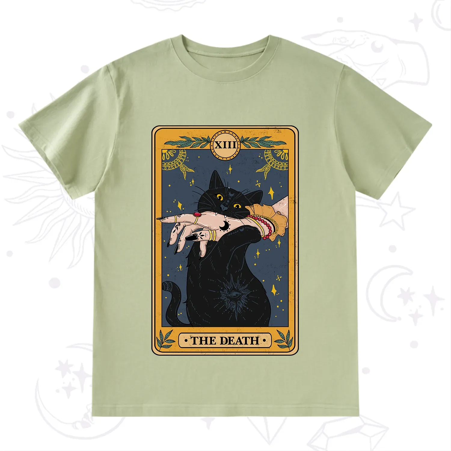 Purplehecate The Death Card Tarot Cat T-Shirt