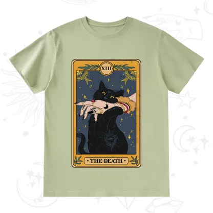 Purplehecate The Death Card Tarot Cat T-Shirt