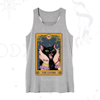 Purplehecate The Lovers Tarot Feral Cat Tank