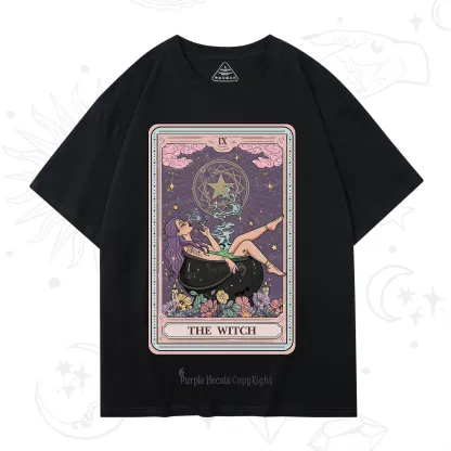 Purplehecate The Witch Tarot Card T-Shirt