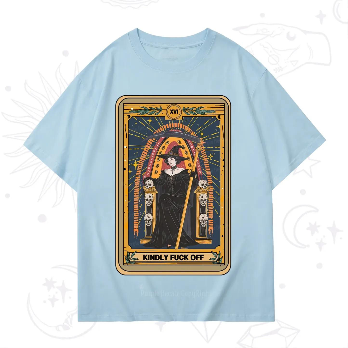 Purplehecate The Kindly Fuck Off Tarot T-Shirt