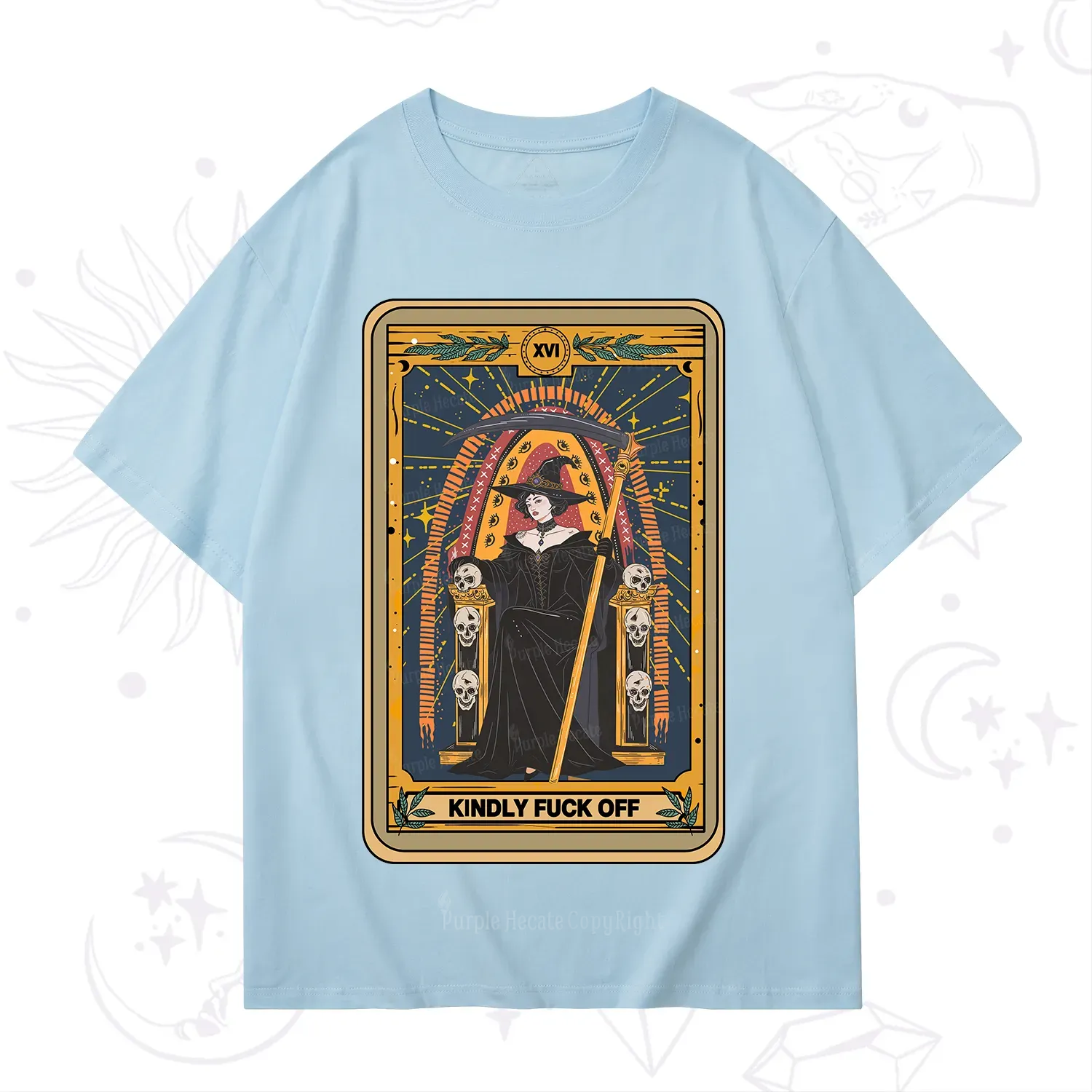 Purplehecate The Kindly Fuck Off Tarot T-Shirt
