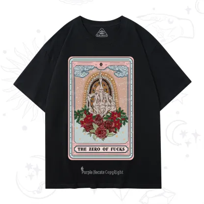 Purplehecate The Zero Of Fucks Tarot Christmas T-Shirt