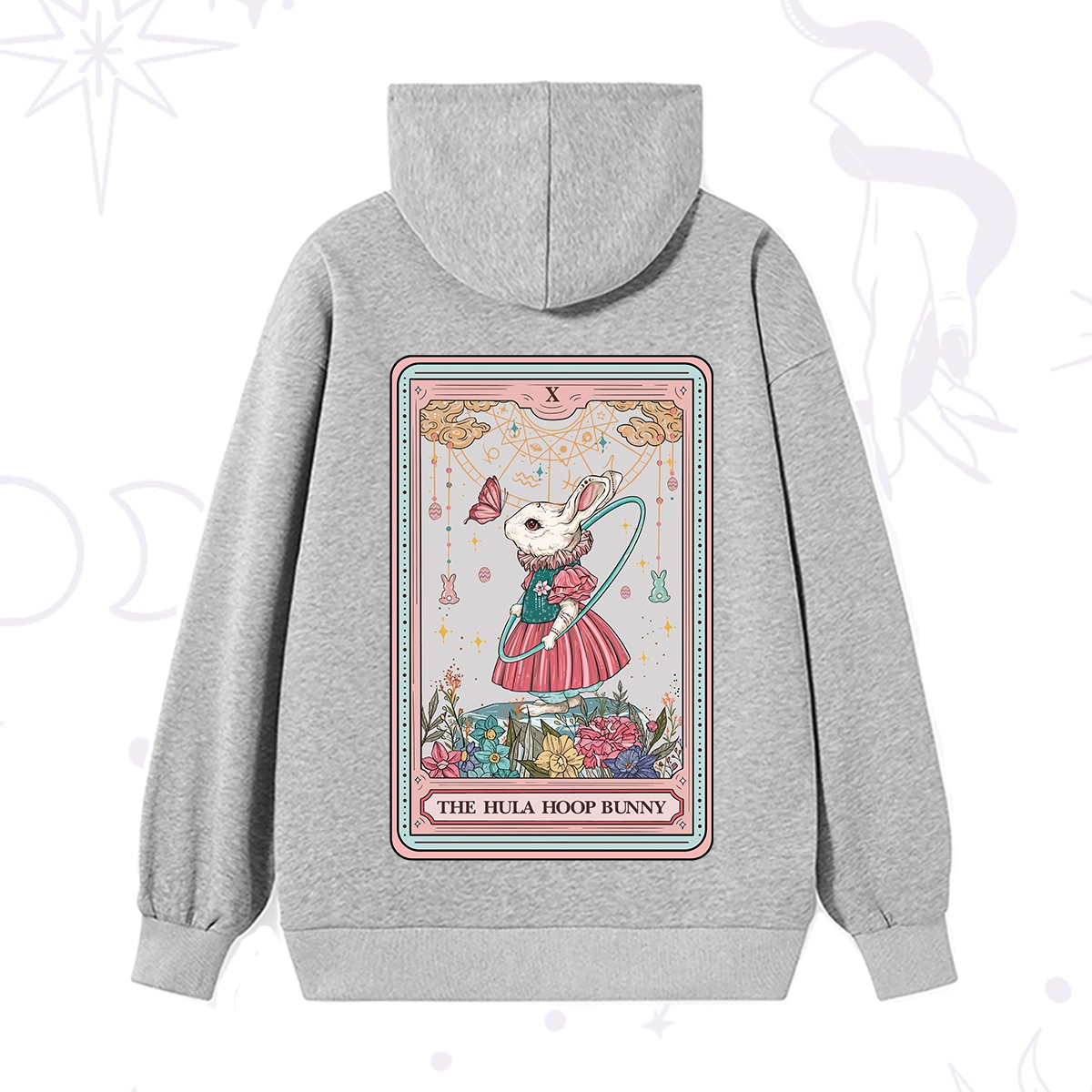 Purplehecate The Hula Hoop Bunny Tarot Hoodie