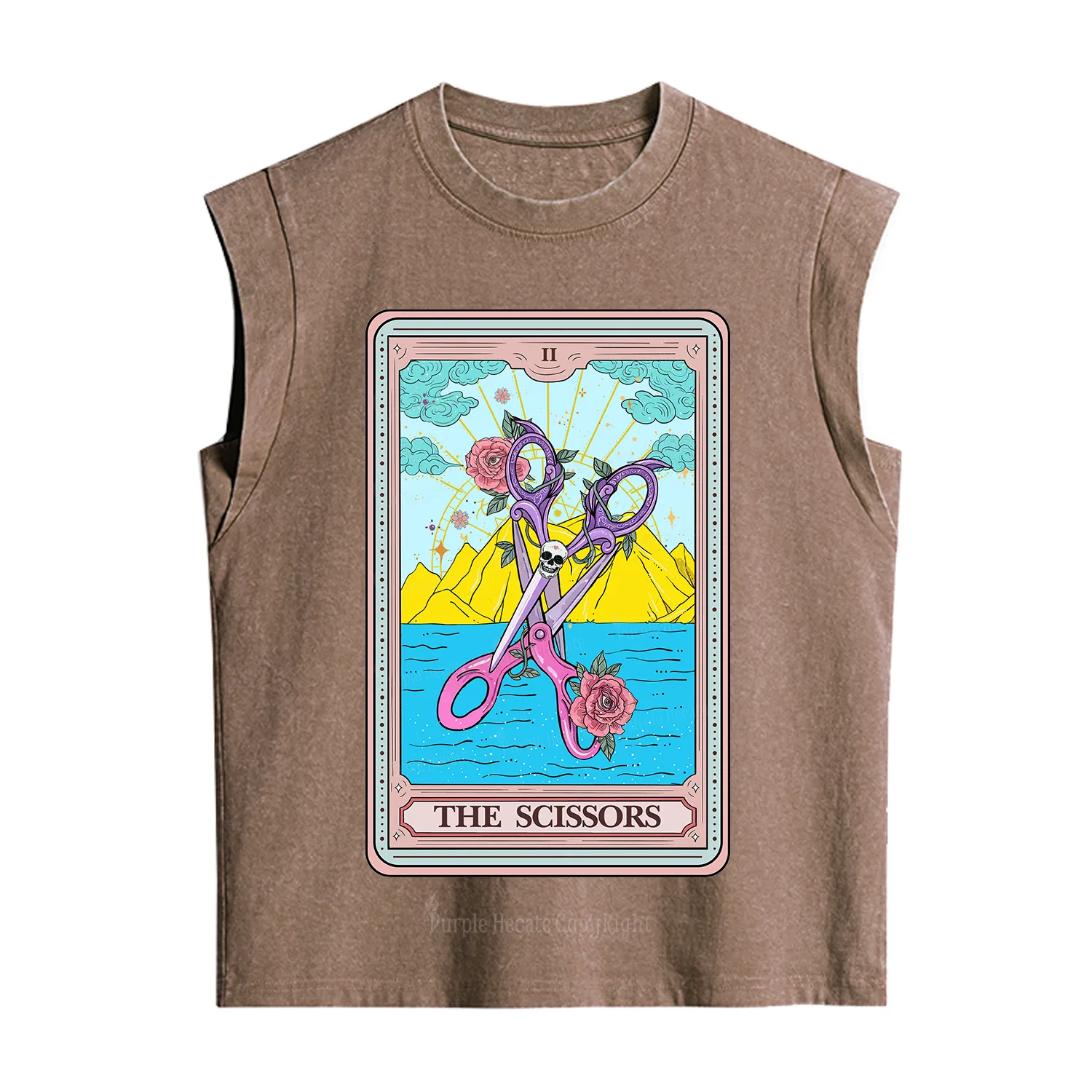 Purplehecate The Scissor Tarot Pride Vintage Washed Tank