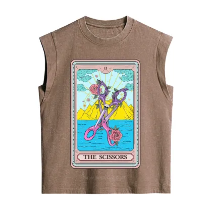 Purplehecate The Scissor Tarot Pride Vintage Washed Tank
