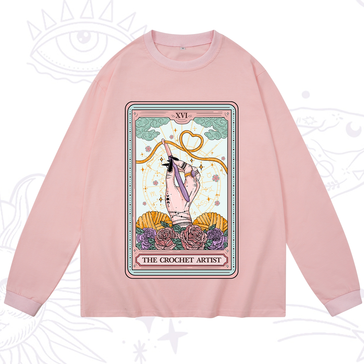 Purplehecate The Crochet Artist Tarot Card Long Sleeve T-Shirt