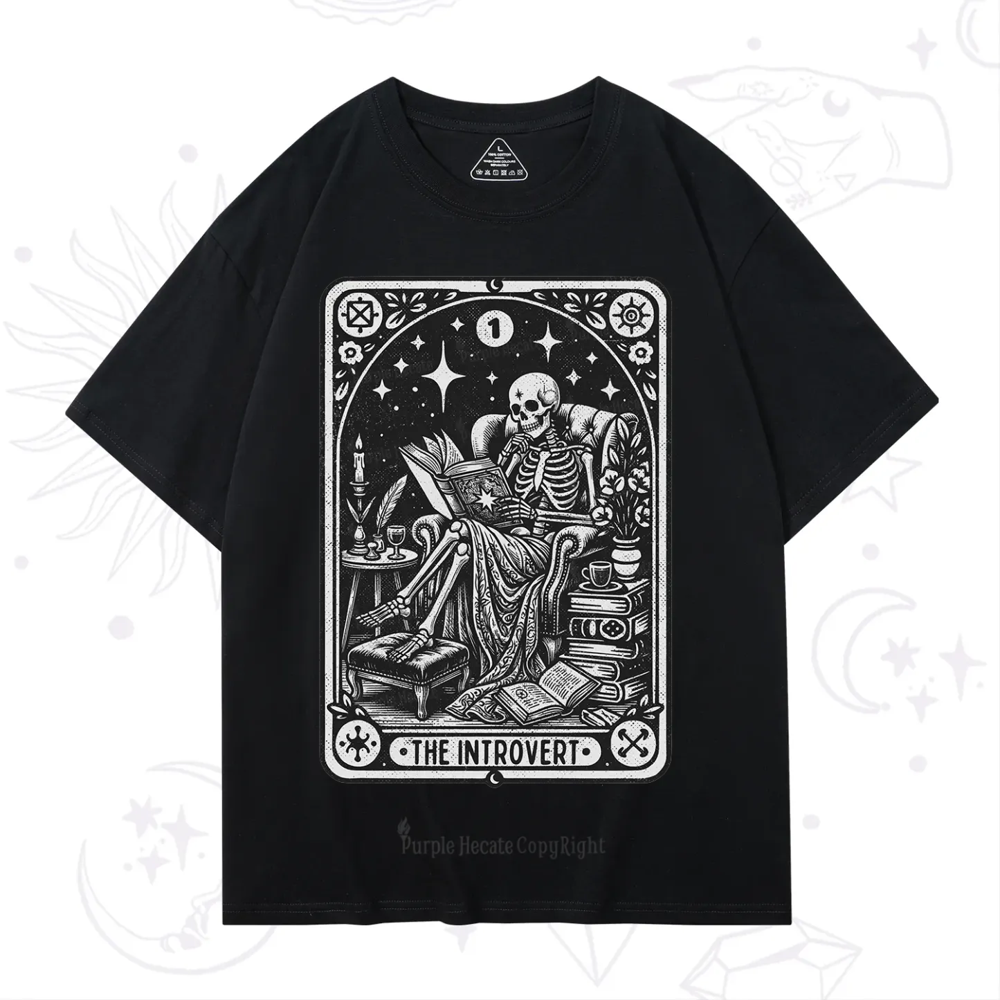Purplehecate The Introvert Tarot Card T-Shirt