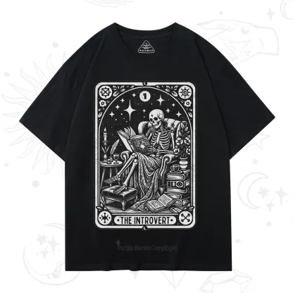 Purplehecate The Introvert Tarot Card T-Shirt