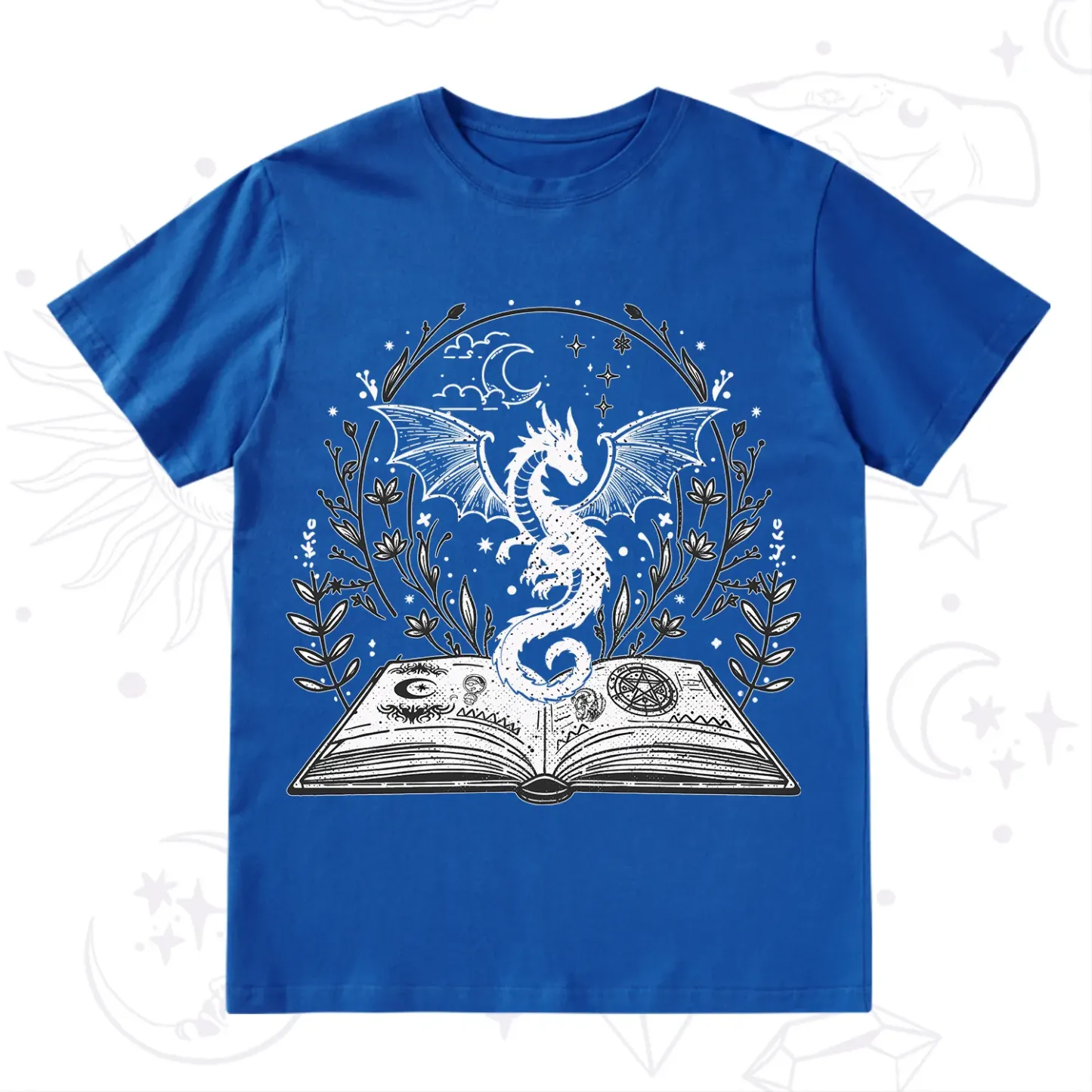 Purplehecate Magical Book Dragon Fantasy T-Shirt