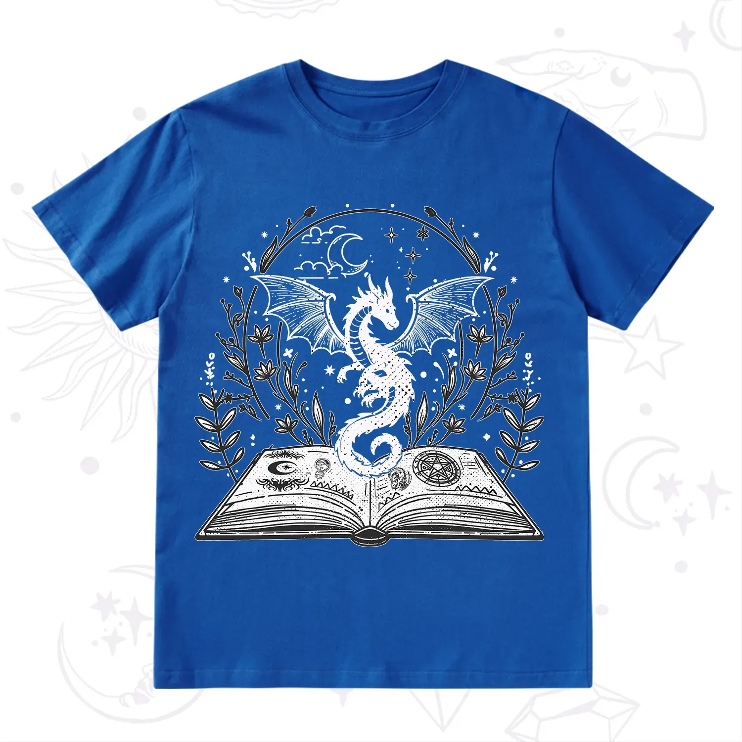Purplehecate Magical Book Dragon Fantasy T-Shirt