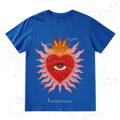 Purplehecate Sacred Flame Heart T-Shirt