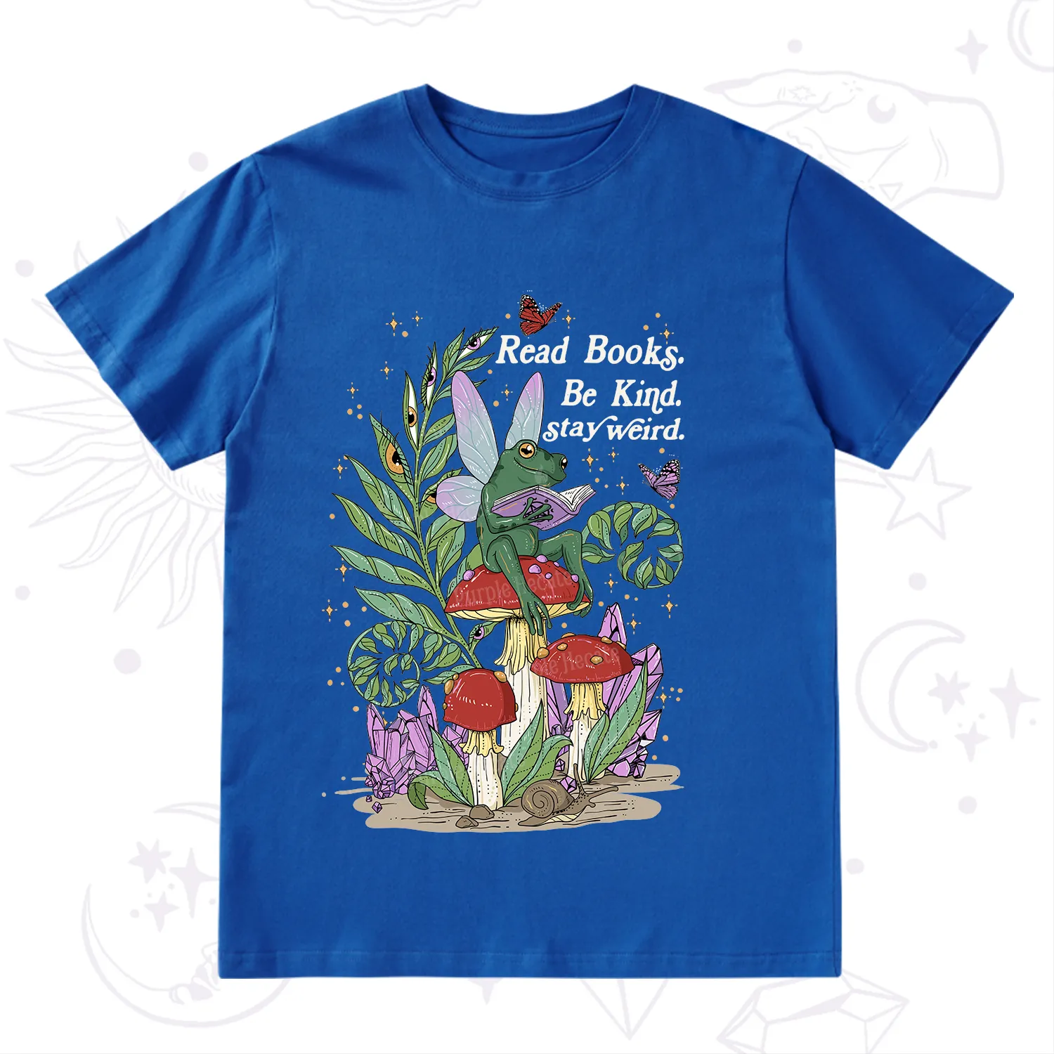 Purplehecate Read Books Be Kind Stay Weird T-Shirt