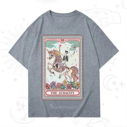 Purplehecate The Funny Skeleton Audacity Tarot T-Shirt