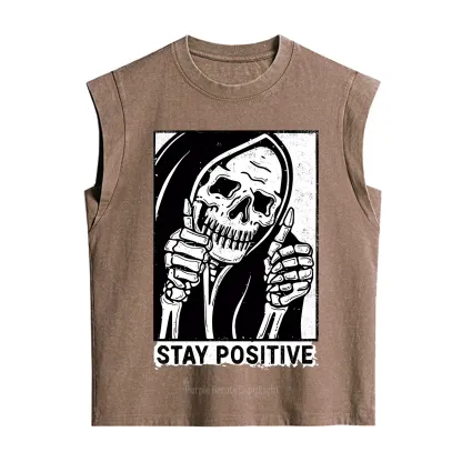 Purplehecate Stay Positive Vintage Washed Tank