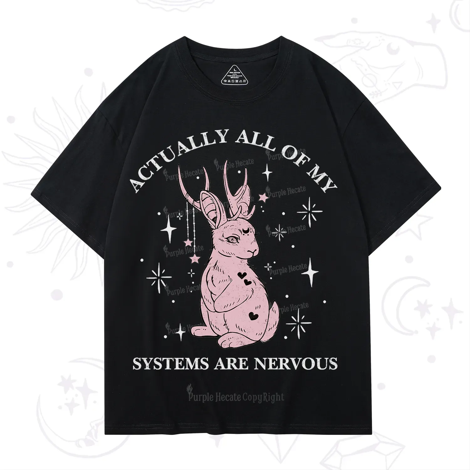 Purplehecate Actually All Of My Systems Are Nervous T-Shirt