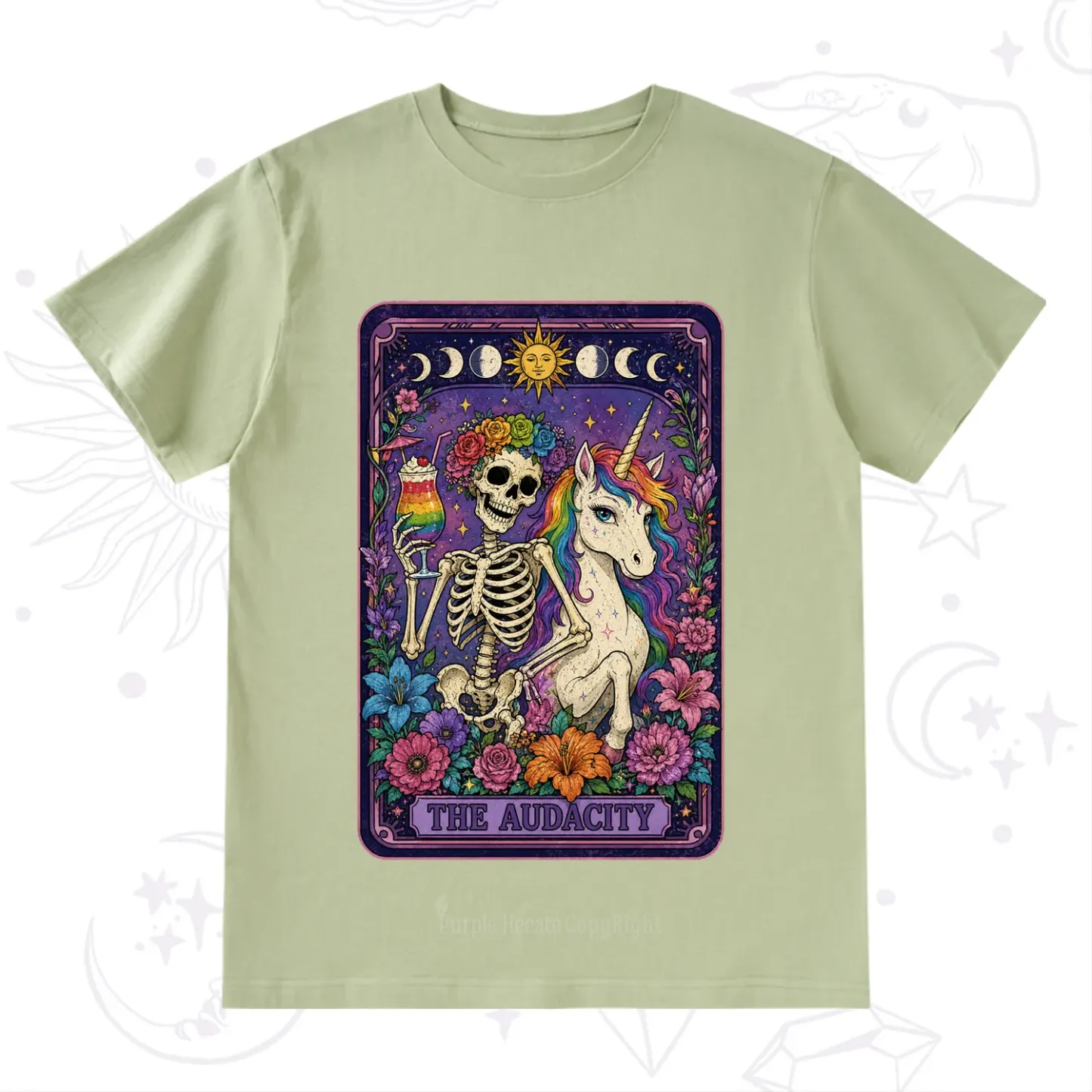 Purplehecate The Audacity Tarot Pride Rainbow T-Shirt