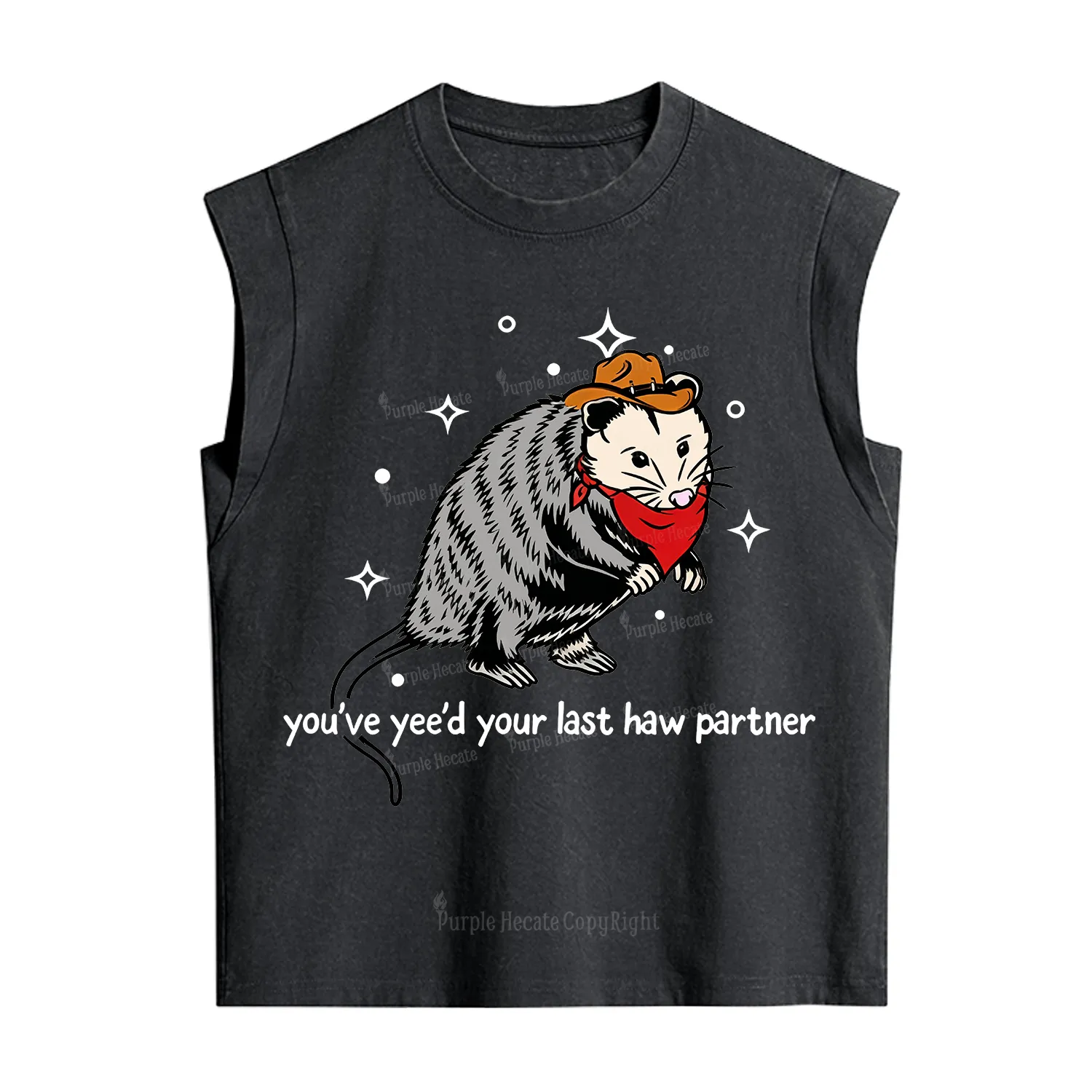 Purplehecate You've Yee'd Your Last Haw Partner Possum Vintage Washed Tank
