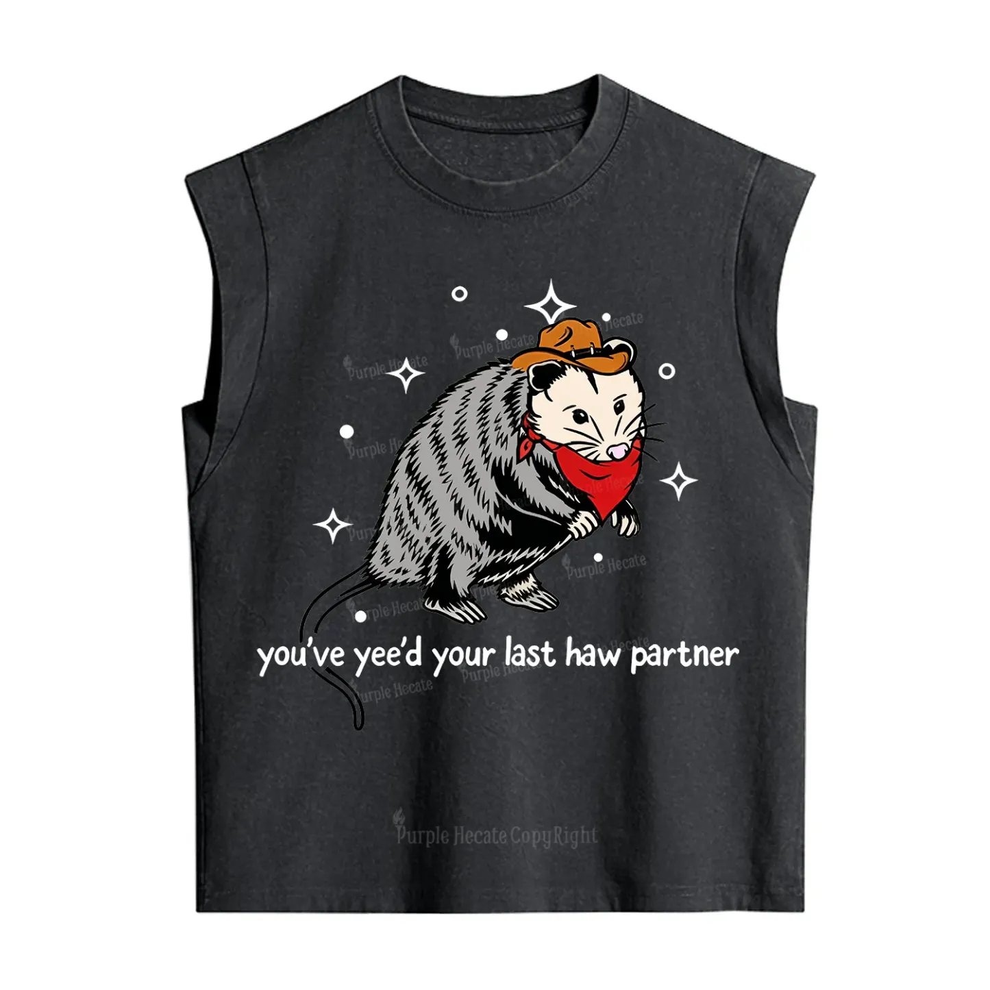 Purplehecate You've Yee'd Your Last Haw Partner Possum Vintage Washed Tank