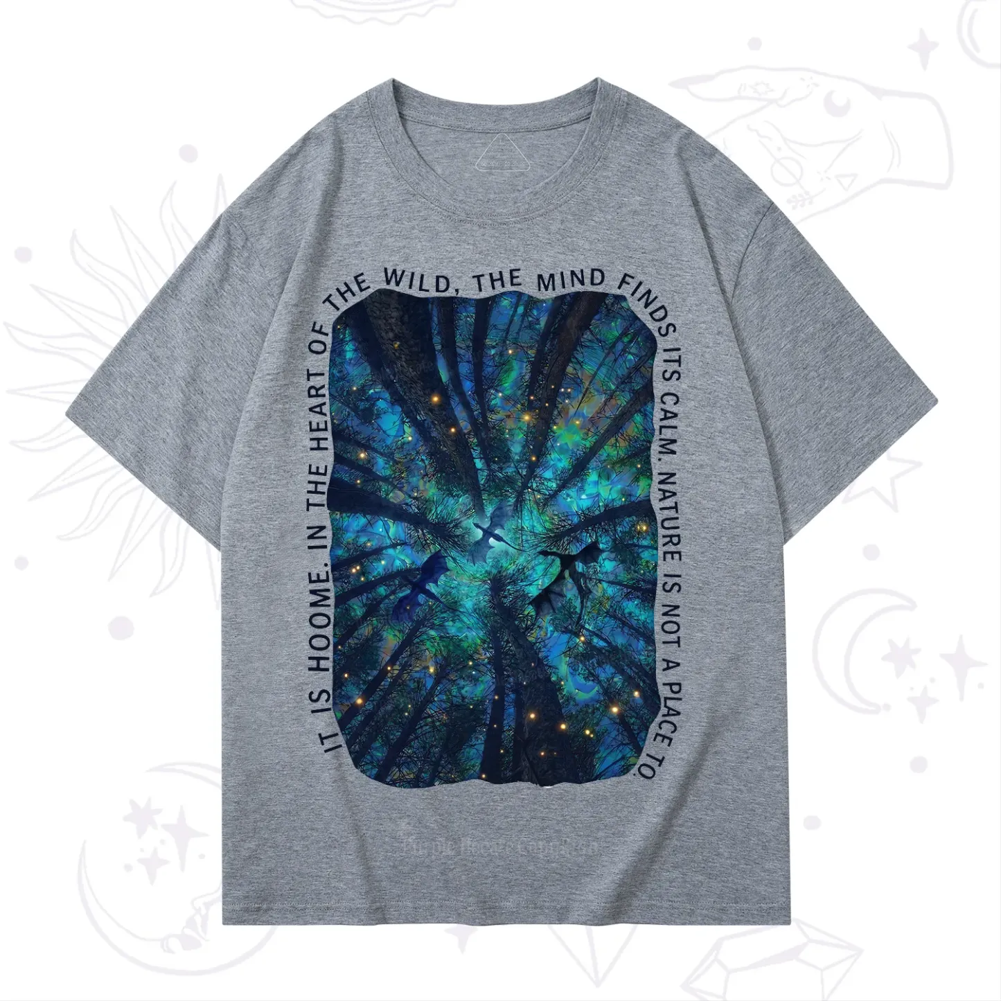 Purplehecate Forest Mindscape Night Sky T-Shirt