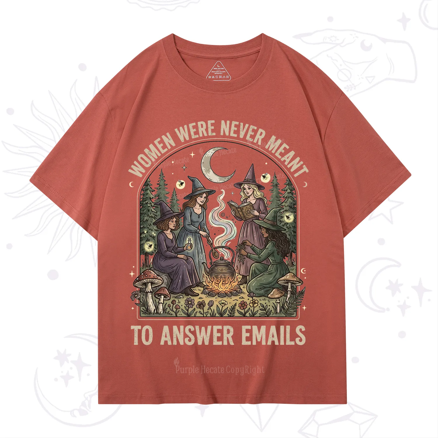Purplehecate Women Were Never Meant to Answer Emails Witch T-Shirt