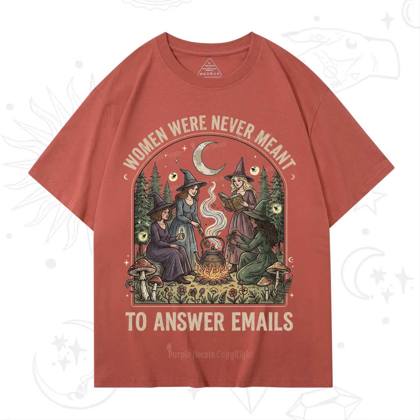 Purplehecate Women Were Never Meant to Answer Emails Witch T-Shirt