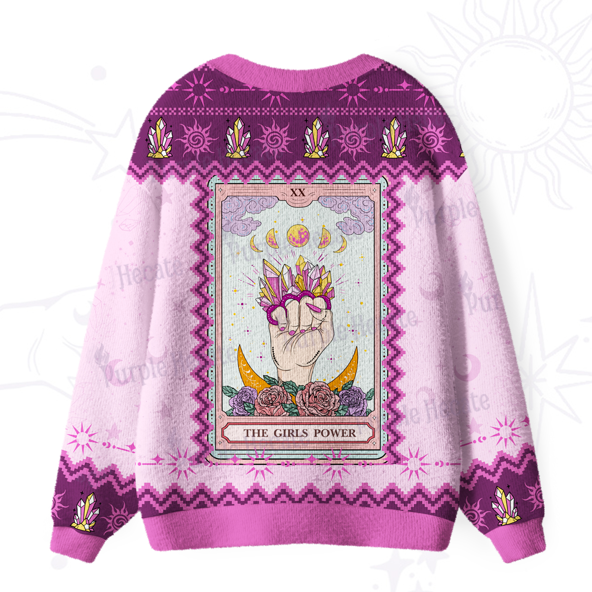 Purplehecate The Girls Power Ugly Cardigan Sweaters