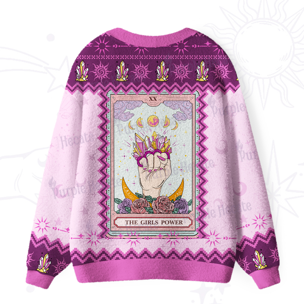 Purplehecate The Girls Power Ugly Cardigan Sweaters