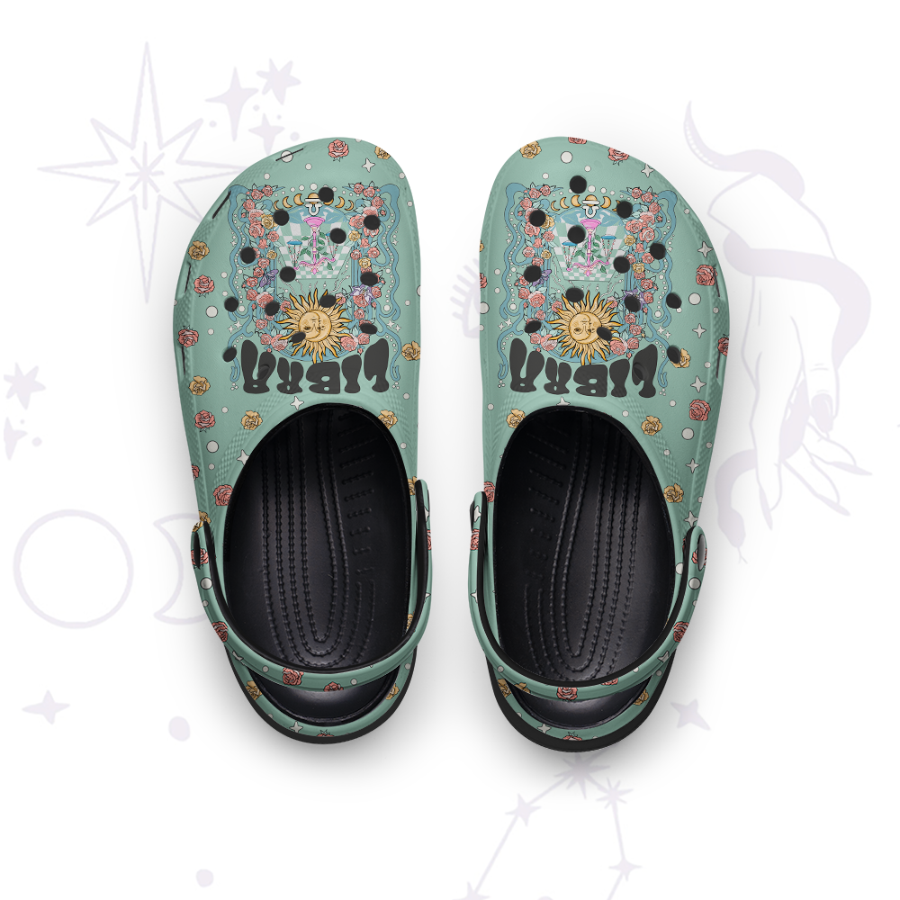Purplehecate Libra Spirit Zodiac Rubber Clogs