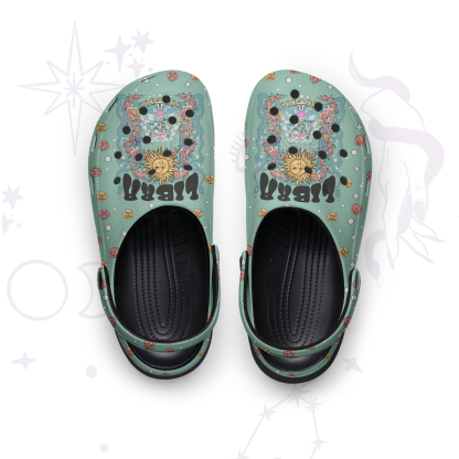 Purplehecate Libra Spirit Zodiac Rubber Clogs
