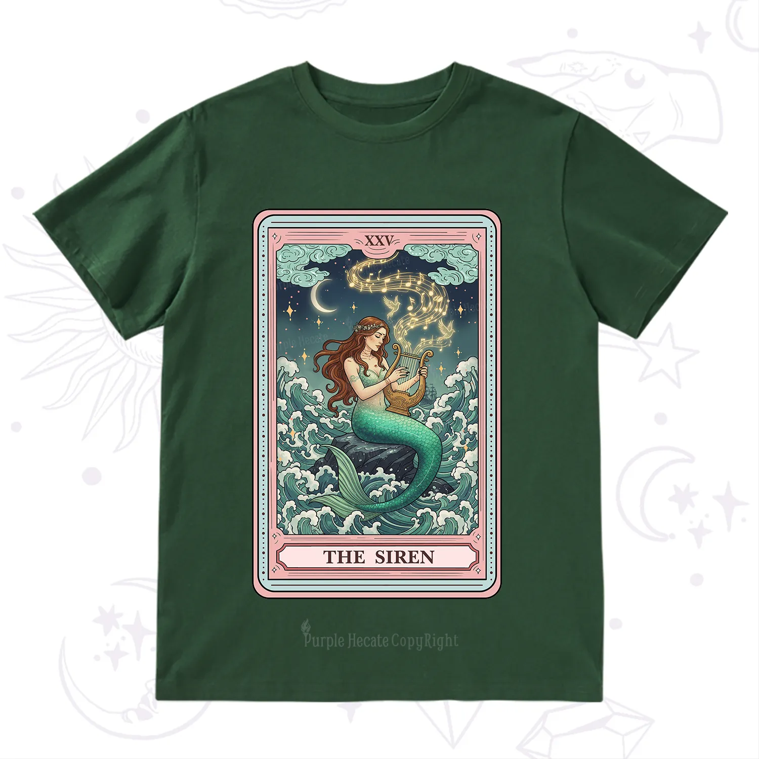 Purplehecate The Siren Tarot T-Shirt