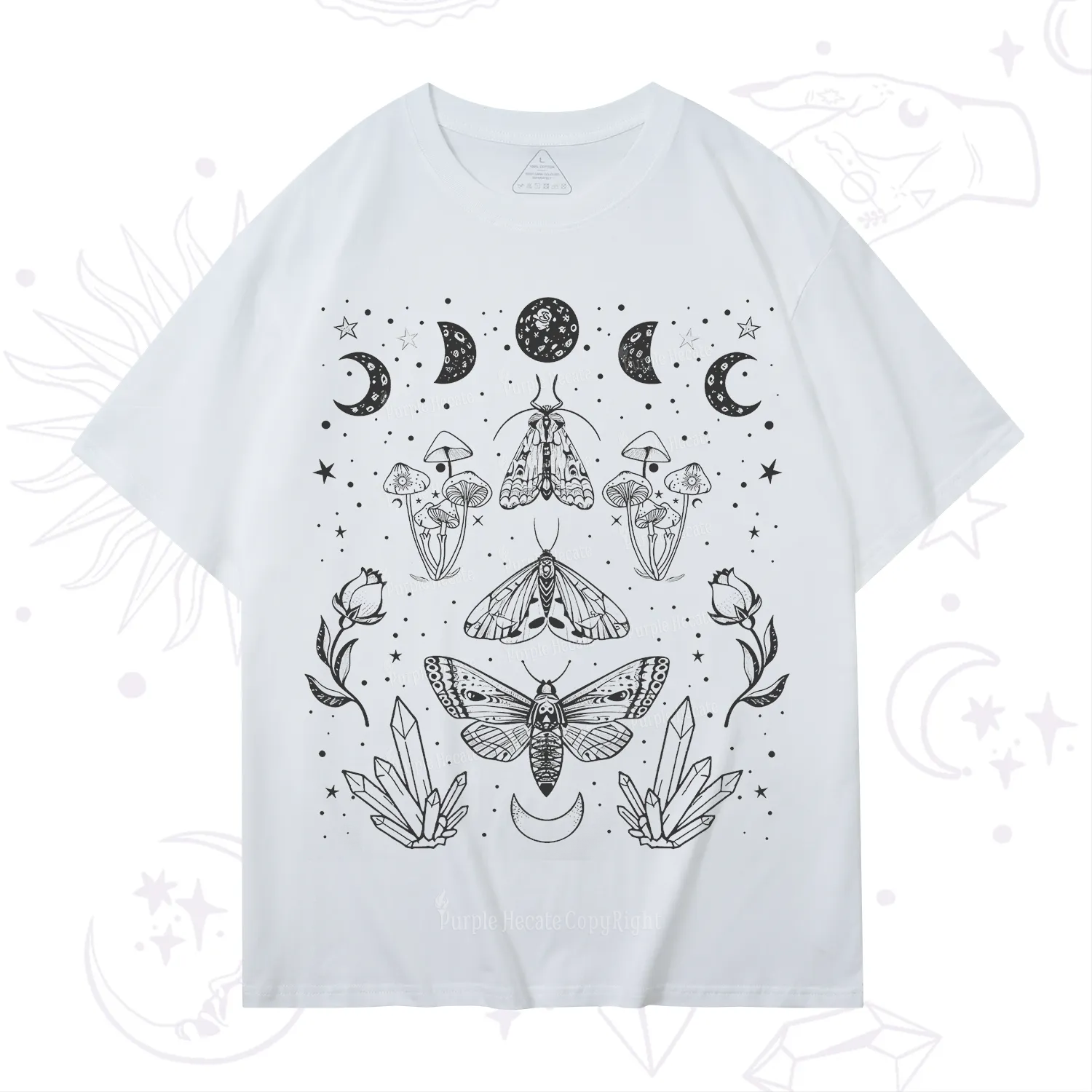 Purplehecate Mystical Moth T-Shirt