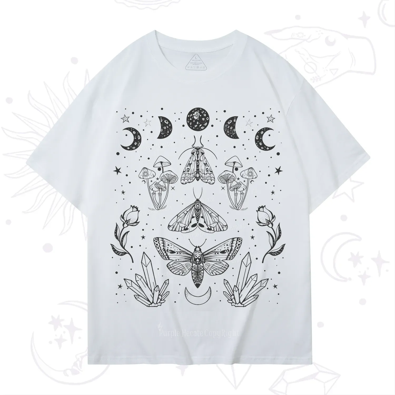 Purplehecate Mystical Moth T-Shirt