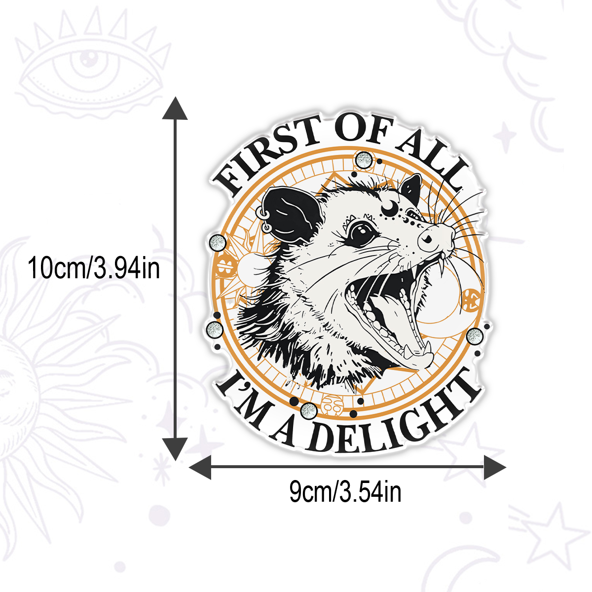 Purplehecate First Of All I Am A Delightful Angry Opossum Magnet