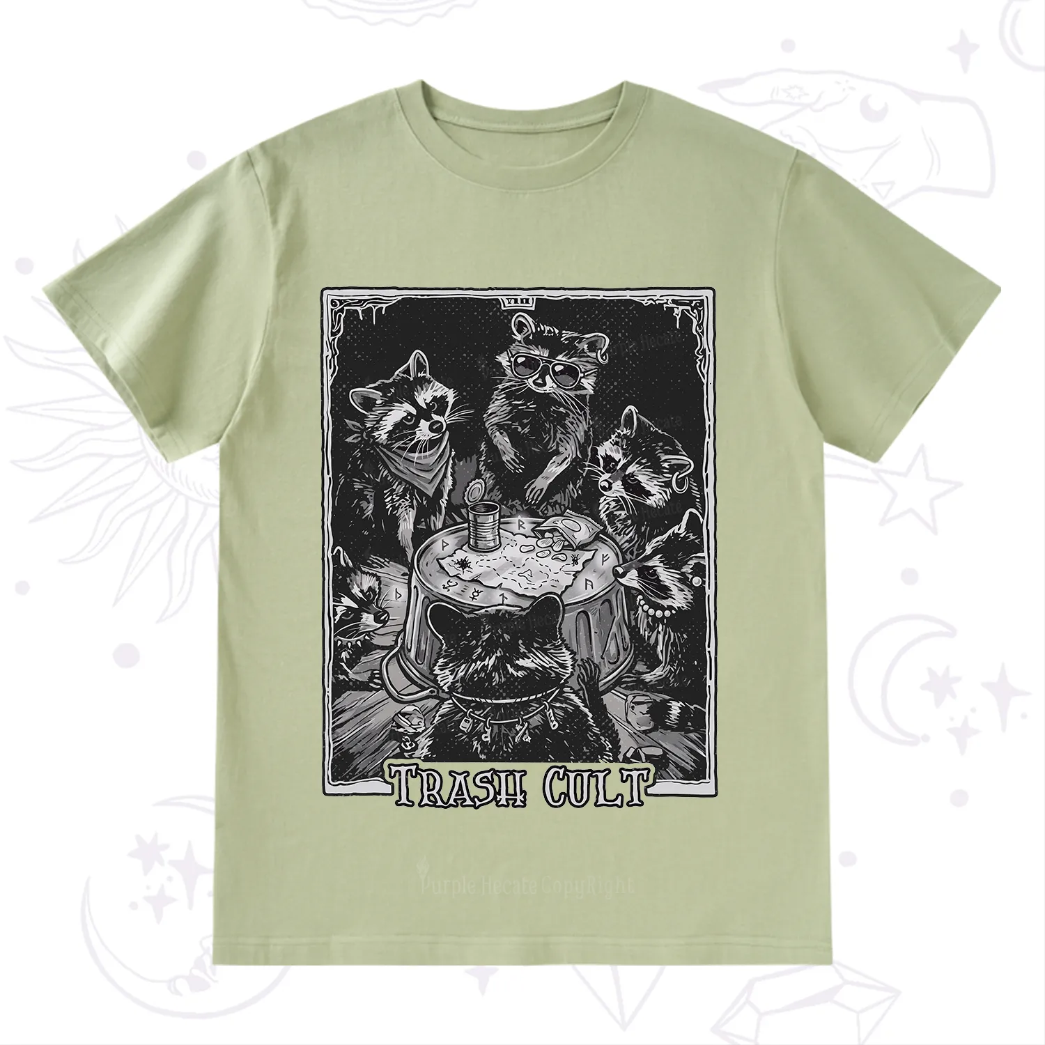 Purplehecate Trash Cult Raccoon T-Shirt
