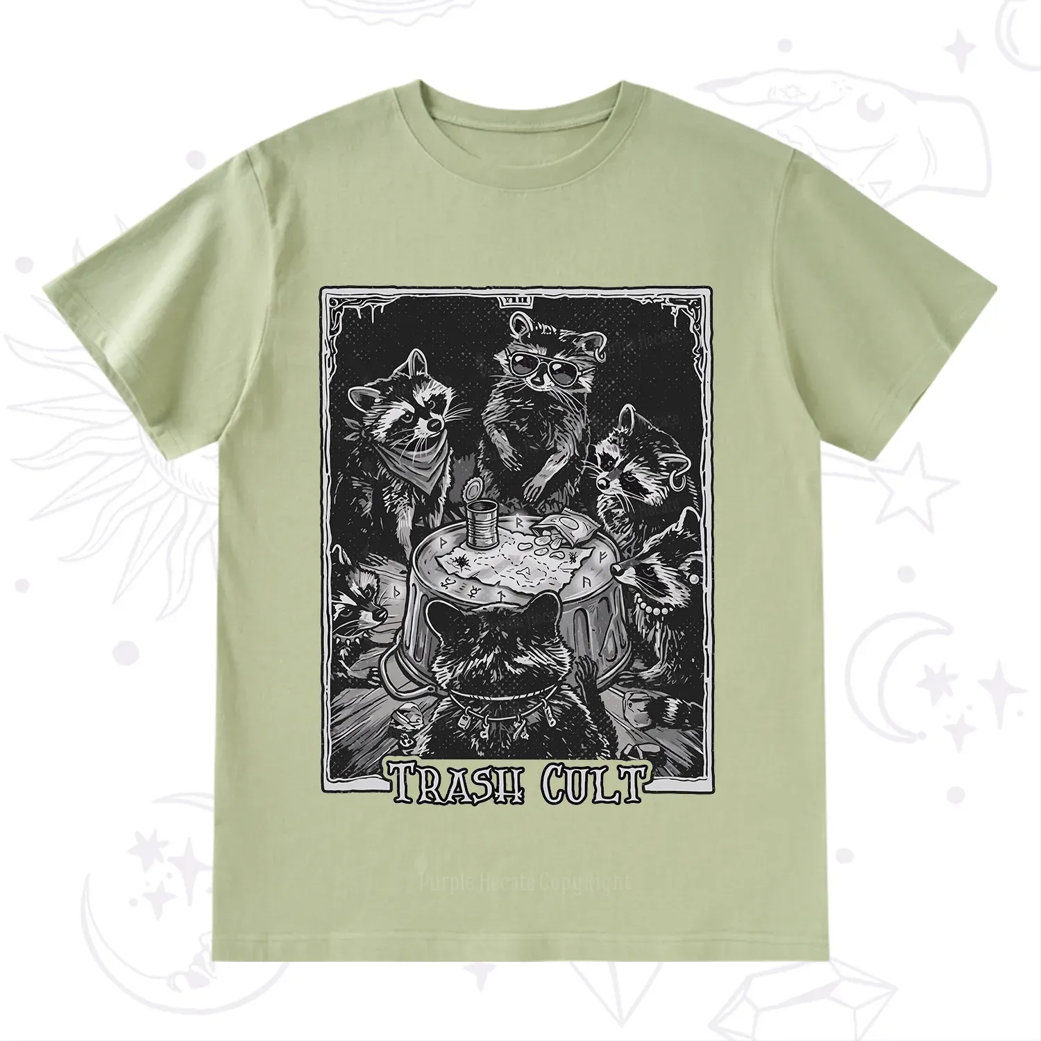 Purplehecate Trash Cult Raccoon T-Shirt