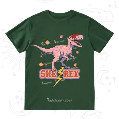 Purplehecate T Rex Dinosaur Girl T-Shirt
