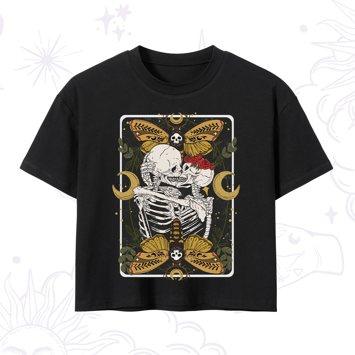 Purplehecate Deathless Moonlit Love Crop T-Shirt 