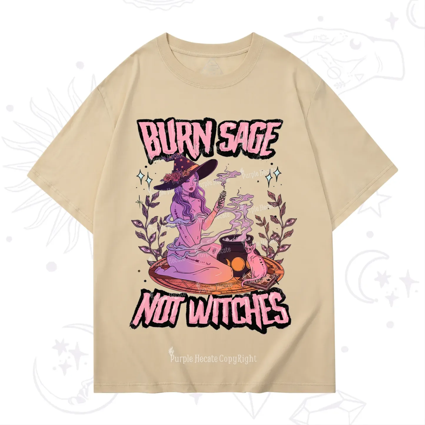 Purplehecate Burn Sage Not Witches T-Shirt