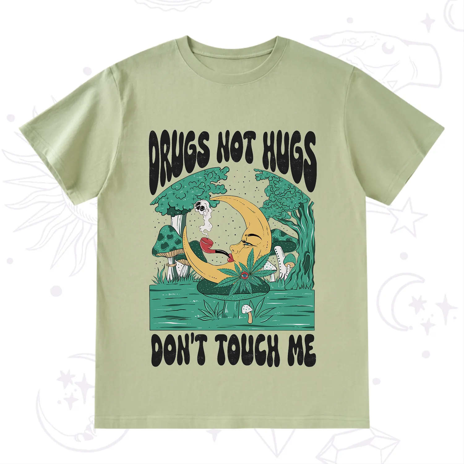 Purplehecate Drugs Not Hugs Don't Touch Me T-Shirt
