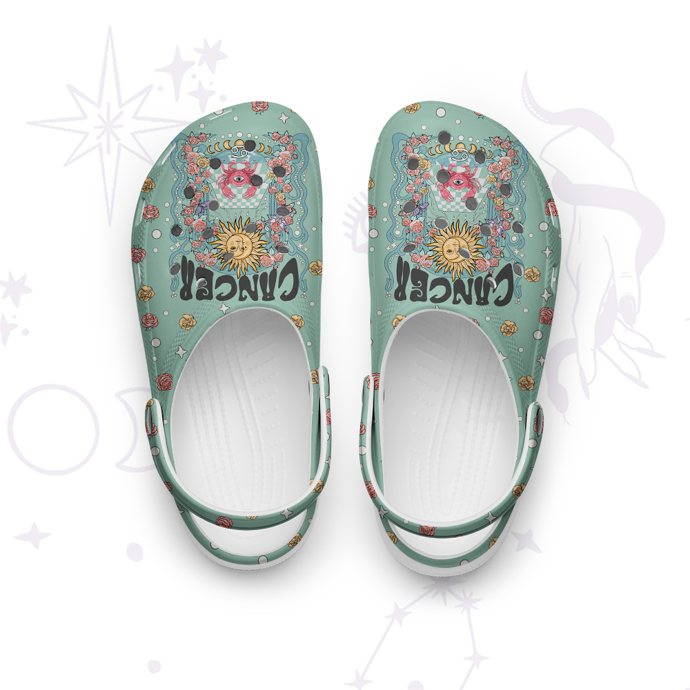 Purplehecate Cancer Spirit Zodiac Rubber Clogs